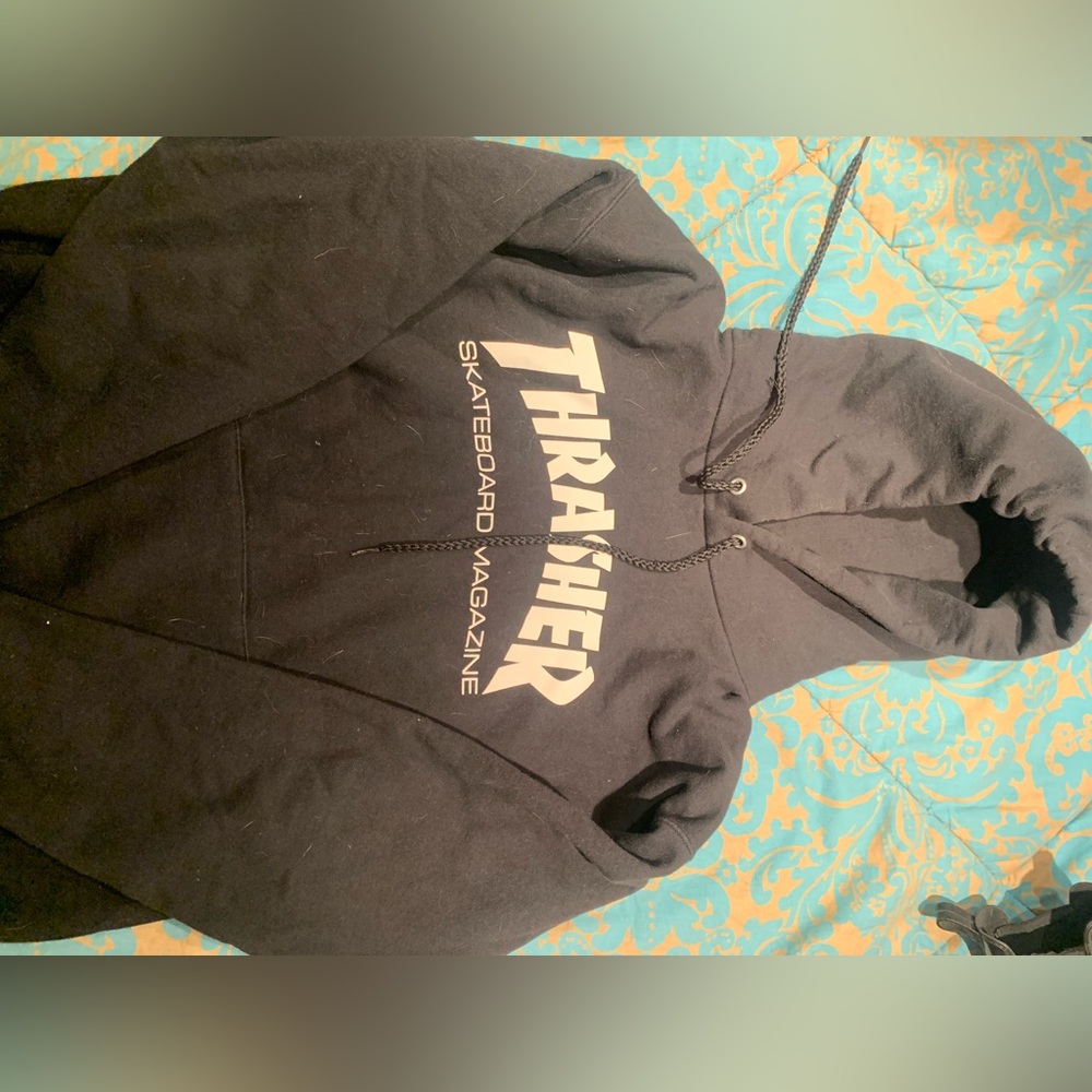 black thrasher hoodie